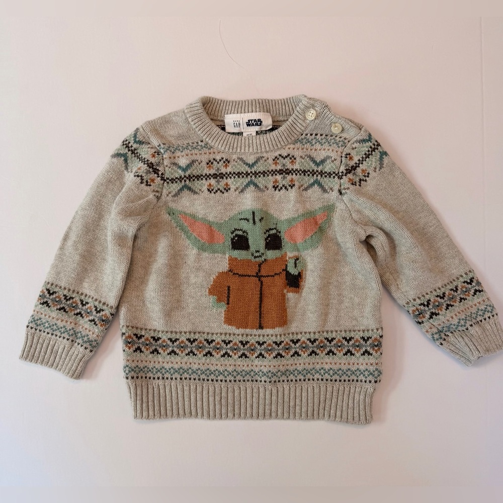 GAP Star Wars Yoda Knit Sweater